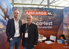 Danny Hamelink and Michel Sakes at their Aircargo stand.